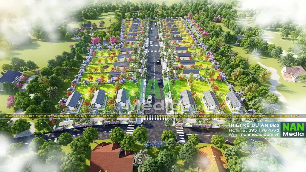 Phối Cảnh Tổng Thể 3D Dự Án Sunrise Village Bảo Lộc 